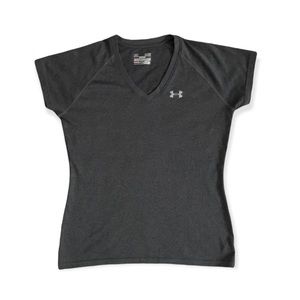 Under Armour V-neck Semi-Fitted Grey T-shirt - Small